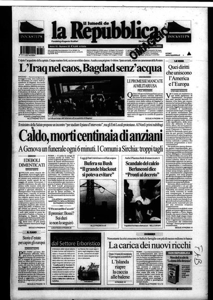 Il lunedì de La repubblica